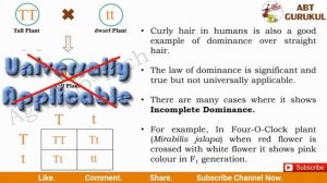 Mendel's Law of Inheritance | 3 Mendelian Law of Inheritance | ABT Gurukul