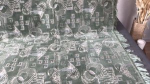 Ковровые дивандеки накидки на трехместный диван / кровать и кресло  Беларусь Шпигель бежевый