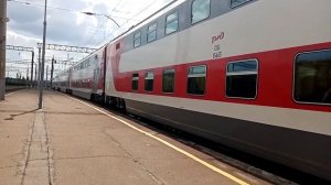 ЭП20-039 с двухэтажным поездом №3 Кисловодск Москва