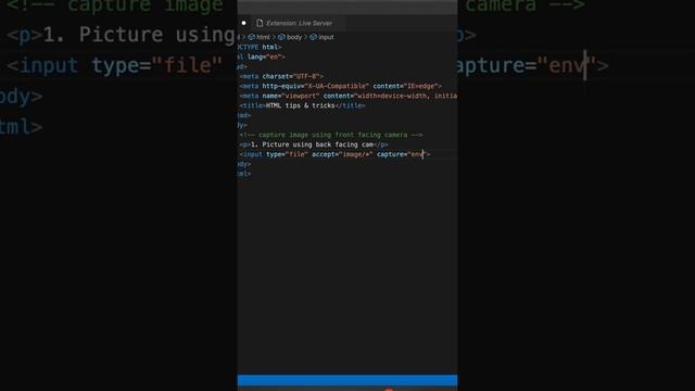 HTML How to capture multimedia using front facing and back facing camera