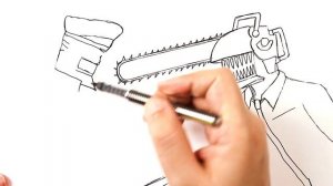 Как нарисовать Человек Бензопила против Человека Катаны