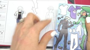 Miraculous Ladybug DIY Fashion Sketchbook with Cat Noir, Rena Rouge, and Carapace