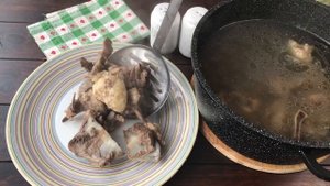 Суп на бараньих косточках