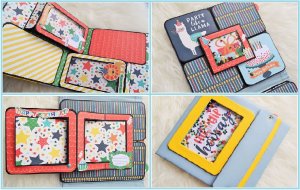 СКРАПБУКИНГ МАСТЕР КЛАСС ФОТОПАПКА С ИНТЕРАКТИВНЫМИ ПОП АП ЭЛЕМЕНТАМИ