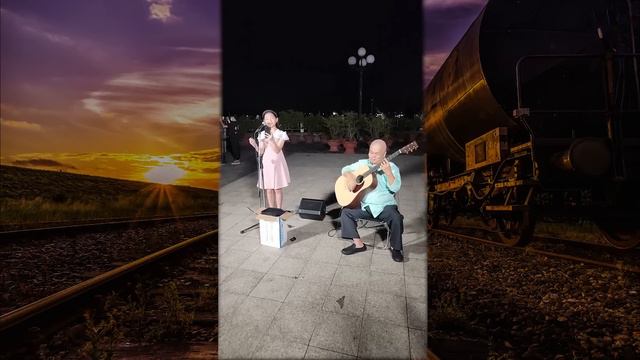 Chuyến Tàu Hoàng Hôn | Trâm Anh - Tiếng đàn của chú Thanh Điền (Nghe mà nổi hết da Gà)