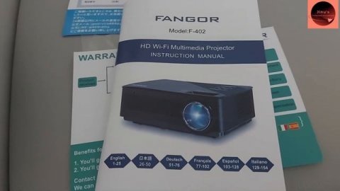 1080P HD Projector, WiFi Projector Bluetooth Projector, FANGOR F-402