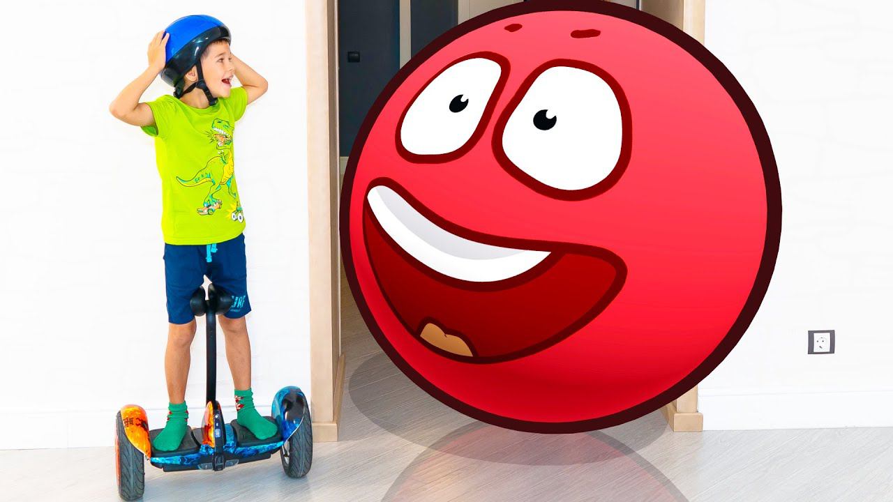 Red Ball from the game red ball 4 in real life