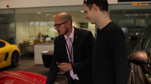 Winner Matthias Toth collects his Porsche Boxster GTS