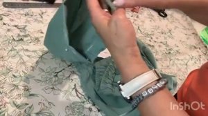 Как укоротить брюки с цельнокроенным отложным манжетом!