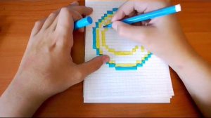 Как нарисовать по клеточкам логотип футбольного клуба РЕАЛ МАДРИД/Pixel ART