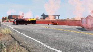 Тачки против лавы – BeamNG.Drive