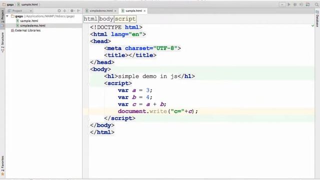 Writing JavaScript in WebStorm