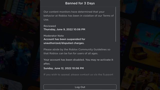 Banned for 3 days… | Roblox смотреть онлайн