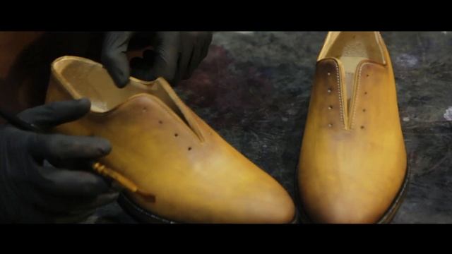 Патинаж. Покраска обуви в мастерской Oxfords & Brogues. [Shoes Patina]