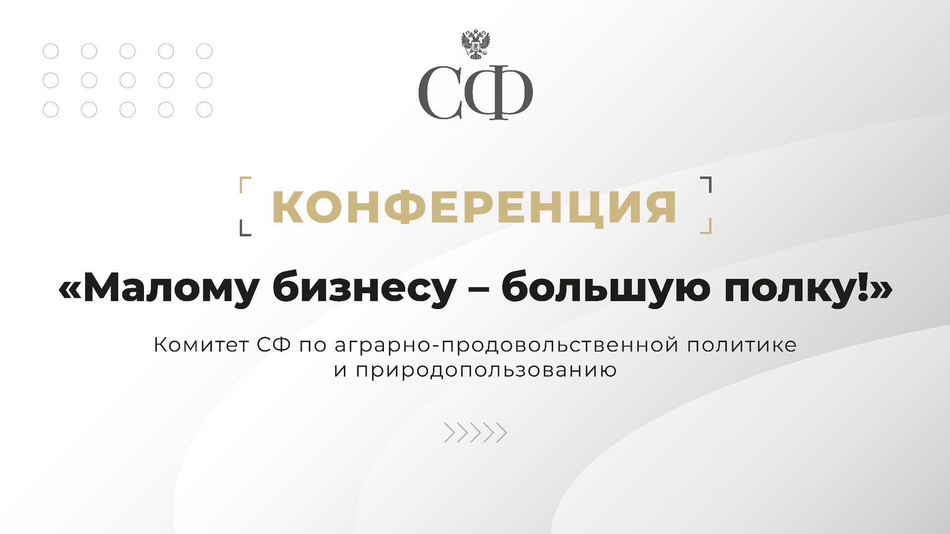 Конференция «Малому бизнесу – большую полку»