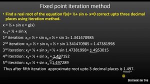 Successive approximation method Example #1 and #2 | Fixed point iteration method| Numerical methods