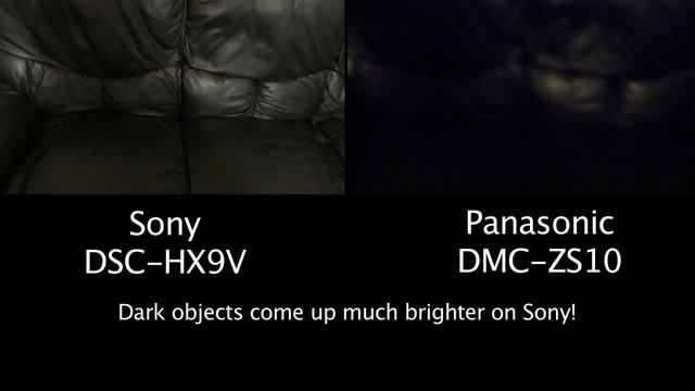 Low Light Video Performance Sony DSC-HX9V vs Panasonic DMC-ZS10 смотреть онлайн