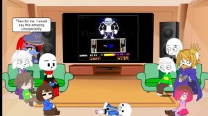GLITCHTALE REACT TO GIGACHAD SANS FIGHT (REQUEST)