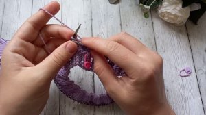 Шапка гномик для девочки/ мастер класс по вязанию чепчика для новорожденных