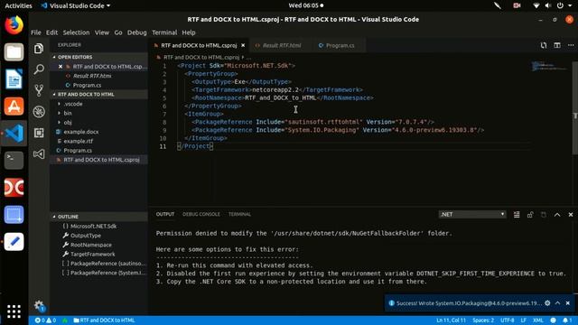 How to convert RTF, DOCX to HTML using Linux! смотреть онлайн