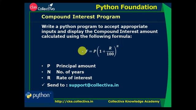 #21 Compound Interest || Learn Python Foundation in Tamil