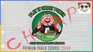 PLAY IT SMART POKER