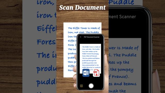 Scan document and share into pdf