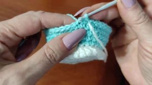 Игольница-чашка крючком.  Подробное видео для начинающих.