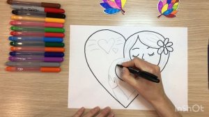 Открытка с Днем матери. Рисунок ко дню матери. Рисунок для мамы. Мама с ребенком рисунок