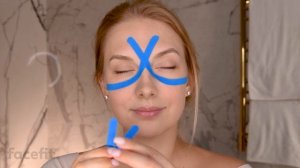КОМПЛЕКС: ЛОБ + ГЛАЗА  / Тейпирование лица / Тейп для лица
