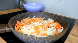 Очень вкусный Минтай в сметане с овощами