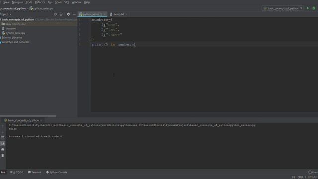 Dictionary Functions in python