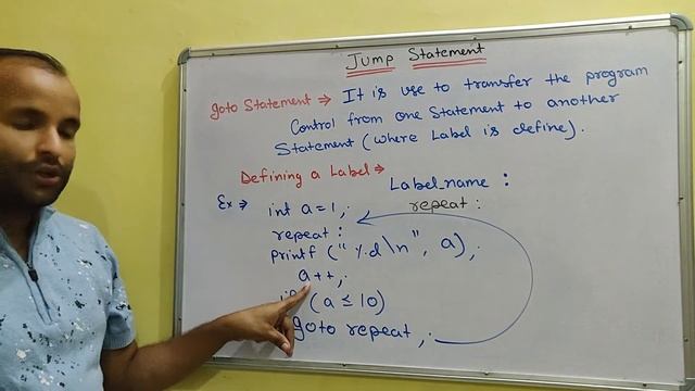 Goto Statement in C programming in Hindi with example | Theory + Program Explain