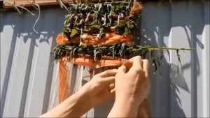 тканое панно из трав