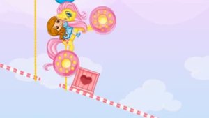 ПОНИ ИГРЫ. РАДУЖНОЕ ПРИКЛЮЧЕНИЕ ФЛАТТЕРШАЙ И ЕЕ ПОДРУЖКИ . 1часть. Rainbow Pony Ride.