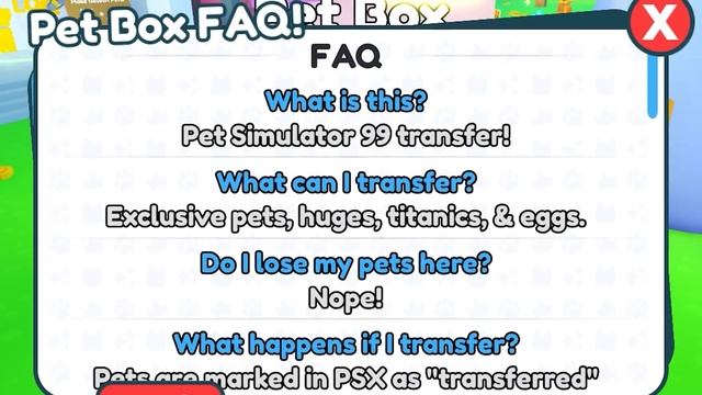 КАК ПЕРЕНЕСТИ ВСЕХ ПИТОМЦЕВ PET SIMULATOR 99!? #roblox
