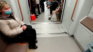 Первый поезд "Москва 2020" в Московском метро