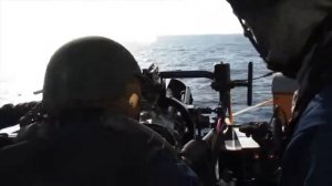 Американский пулемет на корабле