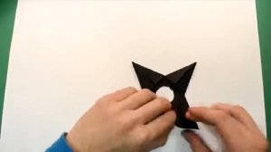 Как сделать звёздочку ниндзя из картона или бумаги