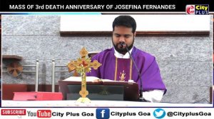 MASS OF 3rd DEATH ANNIVERSARY OF JOSEFINA FERNANDES