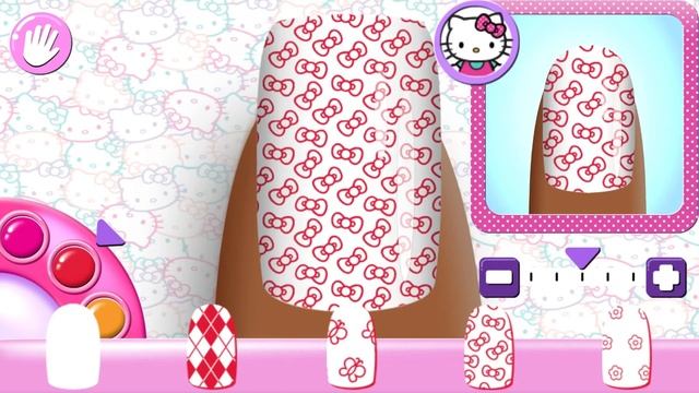 Hello Kitty nail salon | Makeover Manicure | kids games смотреть онлайн