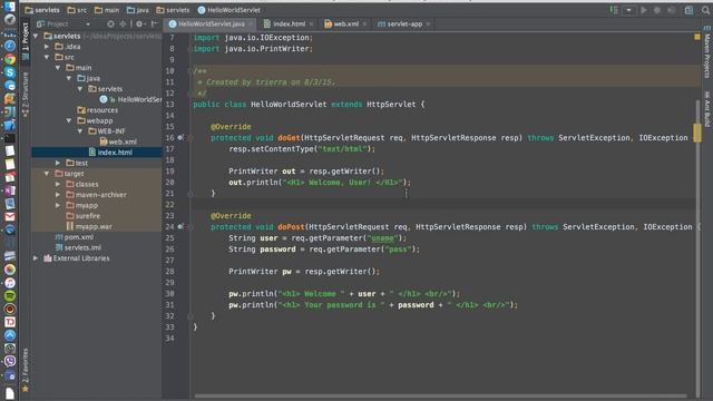 doGet doPost web xml configuration #3 смотреть онлайн
