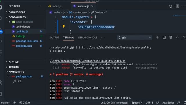 [#1] ESLint to Fix Common Javascript Errors in Hindi and Urdu