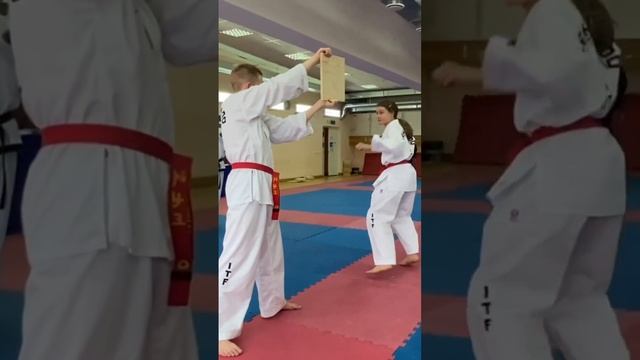 Удары тхэквондо. Спецтехника. Разбивание досок #тхэквондо #taekwondo #спорт #sport