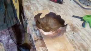 чаша из сувеля обработка огнем лесная мебель