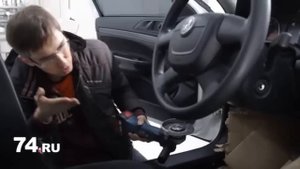 Стойкость блокиратора руля Гарант к взлому.mp4