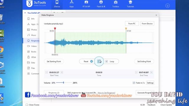 3U Tools Create RingTone iPhone смотреть онлайн