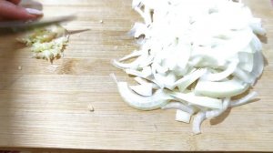 Блюдо из белой фасоли! с жареным луком и чесноком . постное Блюдо , рецепт приготовления