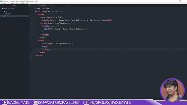 How To Link Or Add JavaScript In HTML