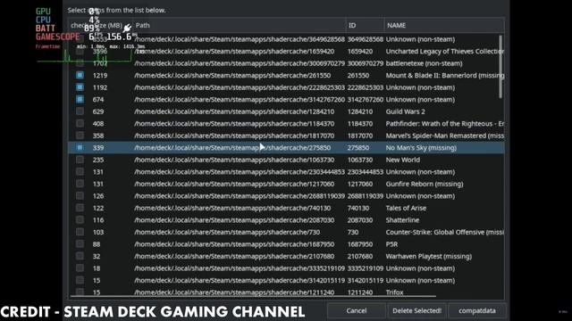 Steam Deck - How To Reclaim Disk Space - Proper Shader & Compat Data Removal